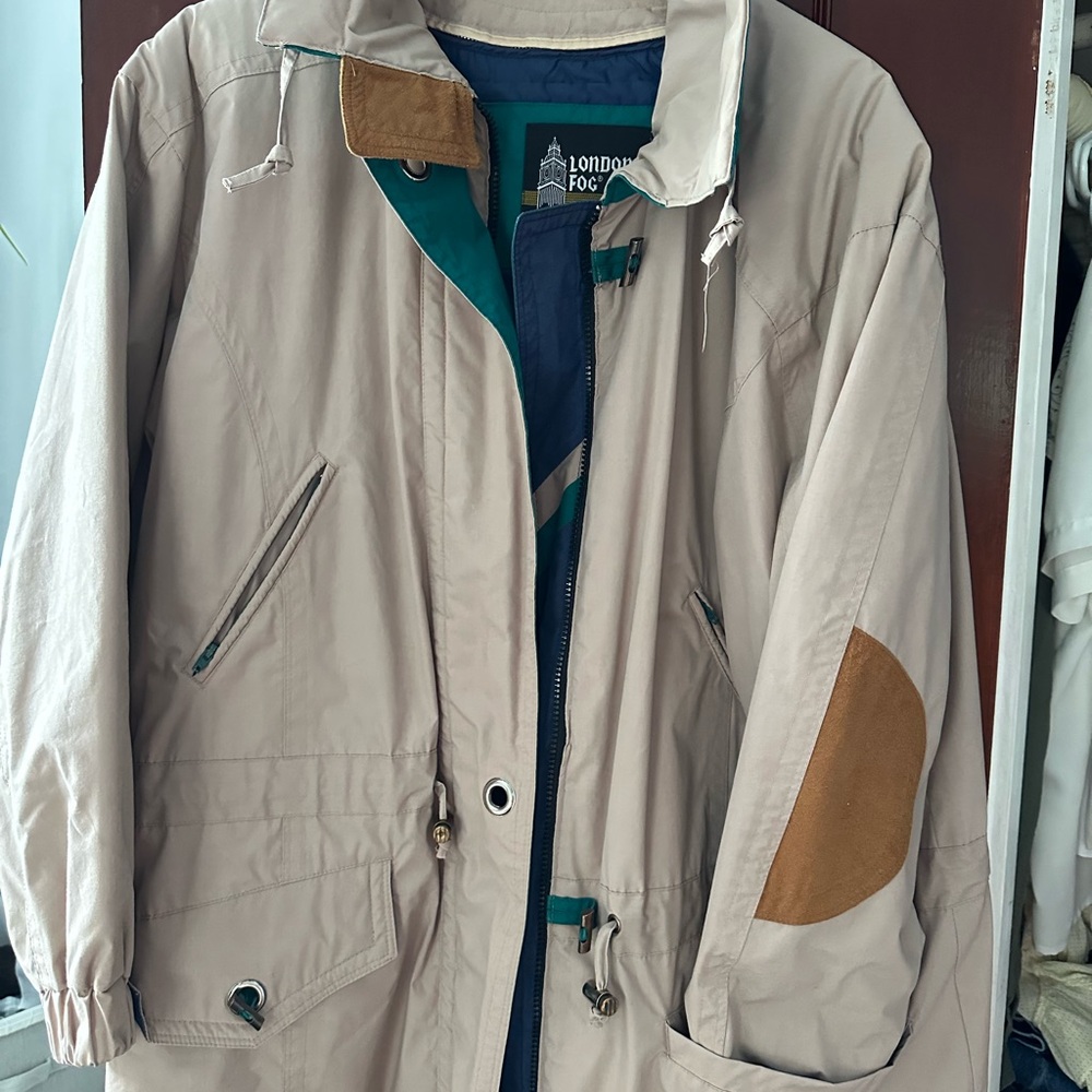 Vintage London Fog Parka Jacket – Suede Trim – 3M Thinsulate Zip-Out Liner